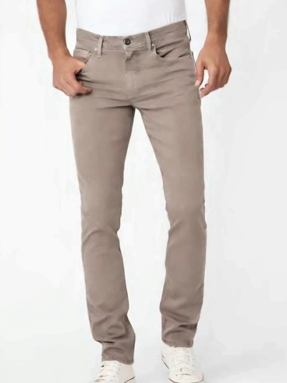 Paige Vintage Tanned Sanddle Straight Leg Jeans
